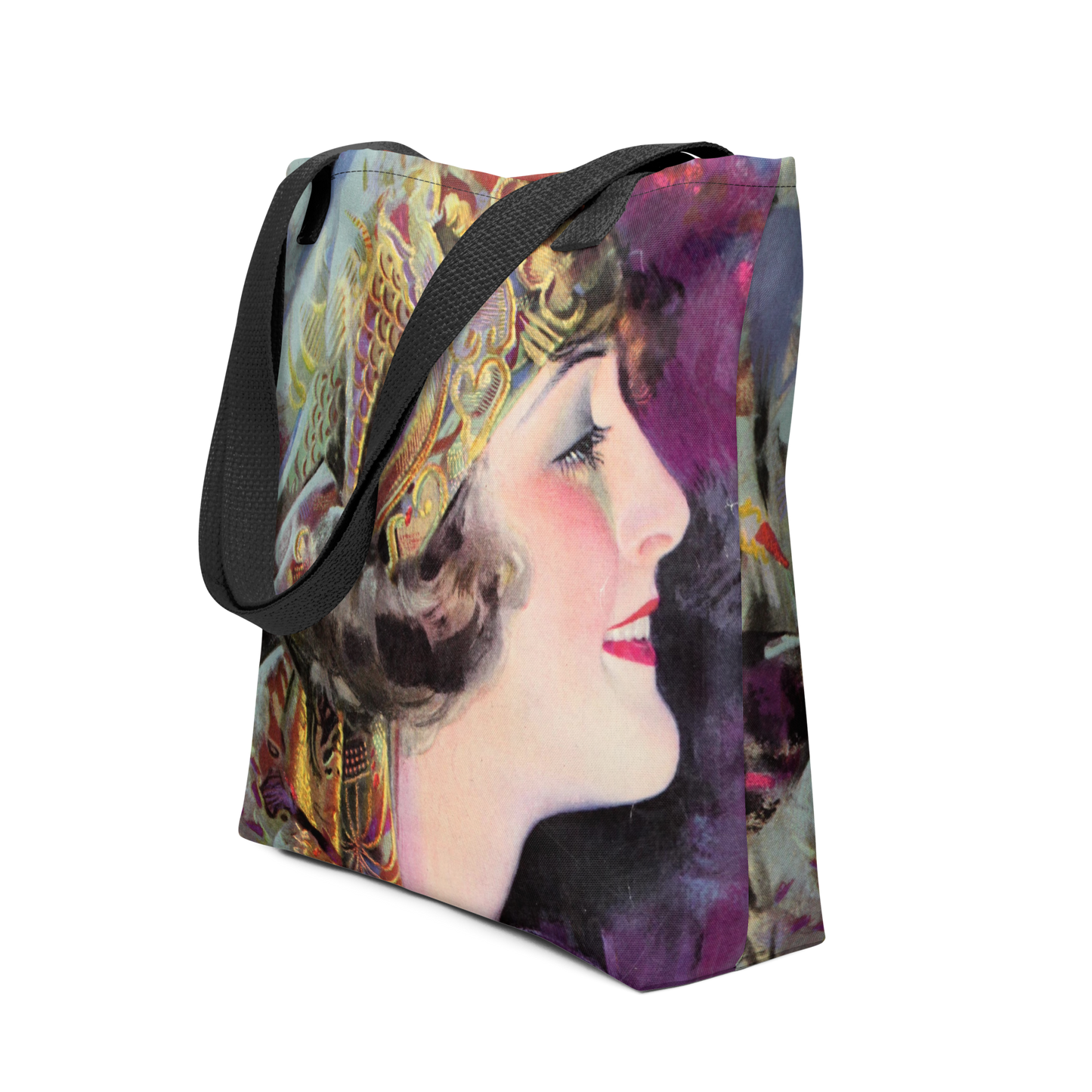 Tote bag - Martha Mansfield en couverture de la revue Photoplay de juillet 1920 by Rolf Armstrong