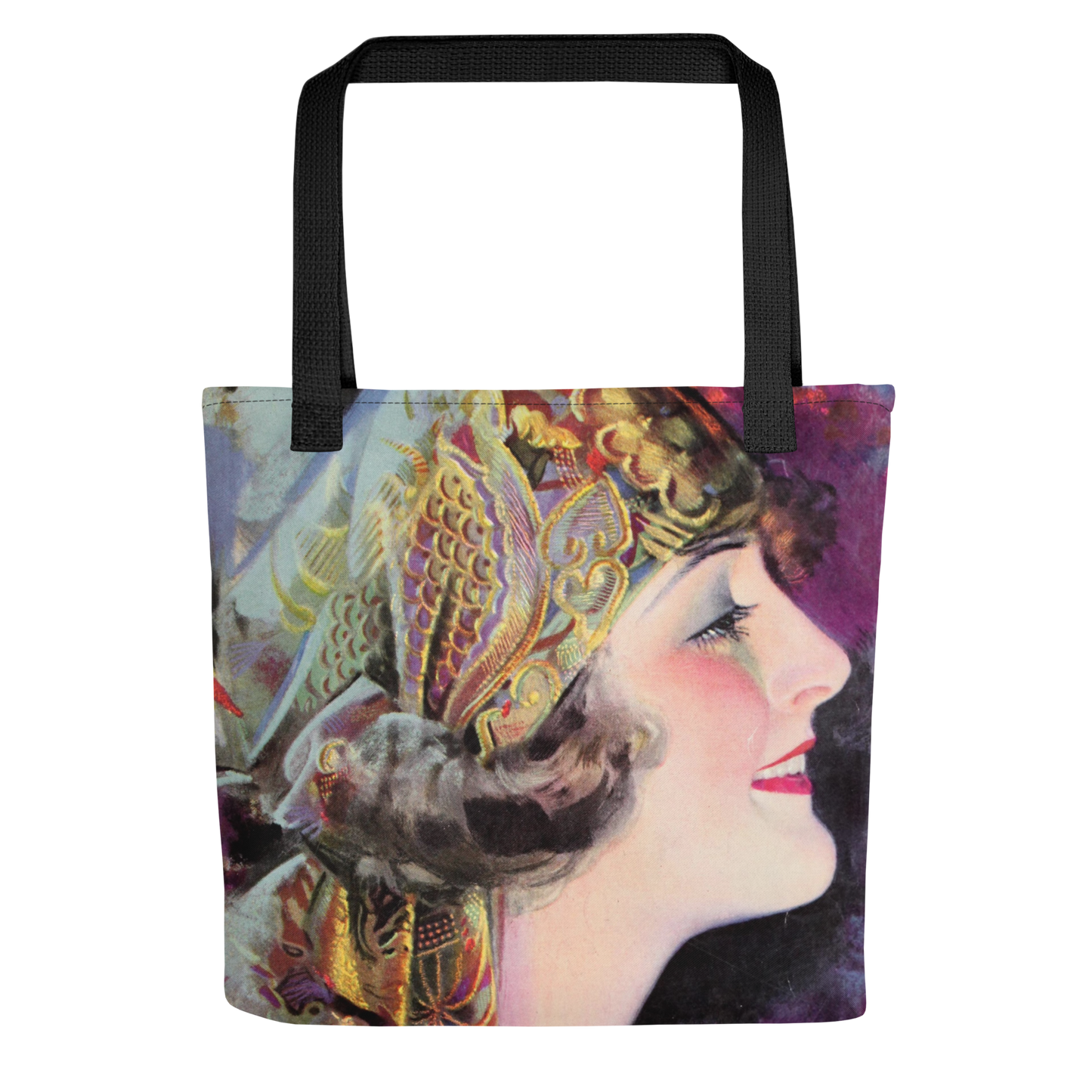 Tote bag - Martha Mansfield en couverture de la revue Photoplay de juillet 1920 by Rolf Armstrong