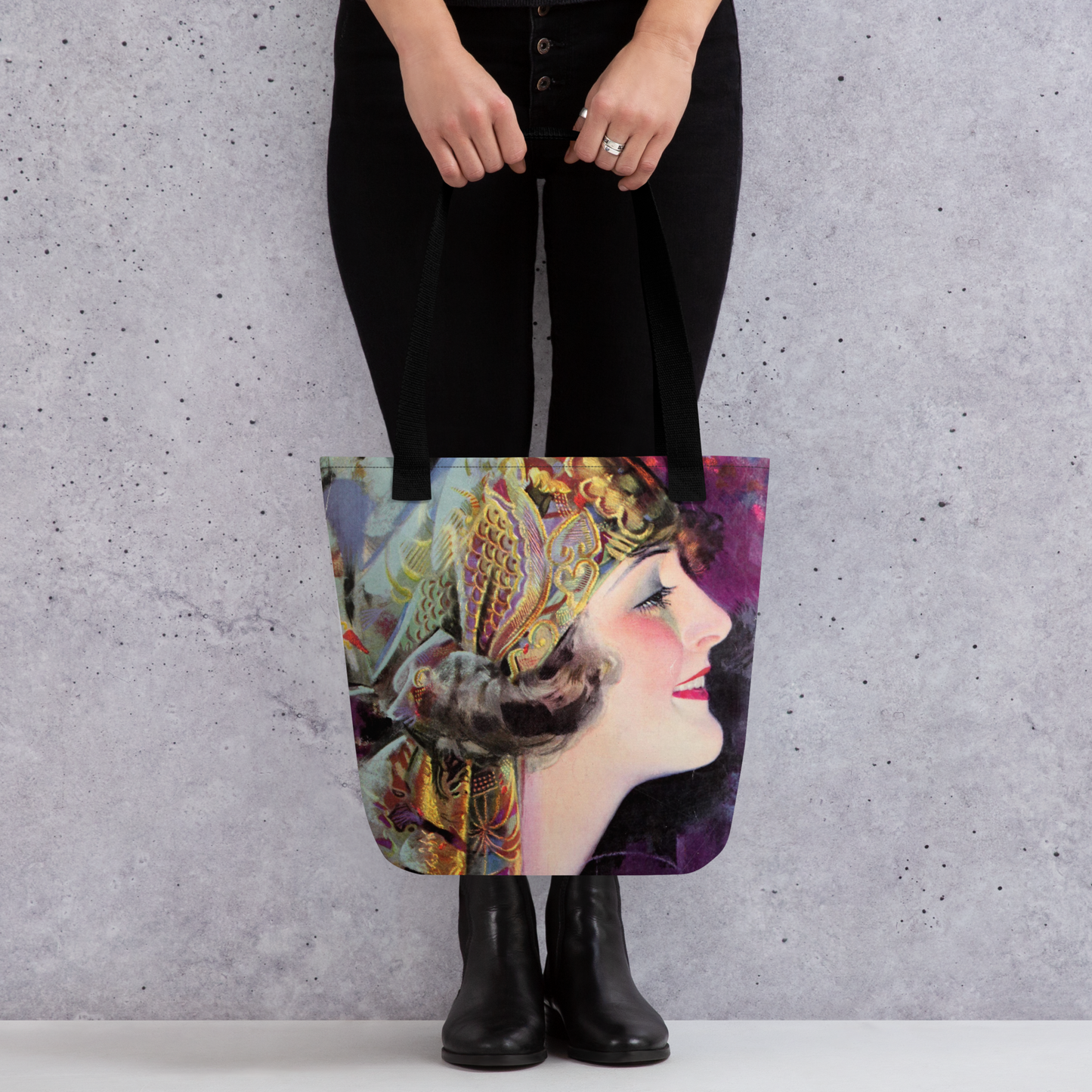 Tote bag - Martha Mansfield en couverture de la revue Photoplay de juillet 1920 by Rolf Armstrong