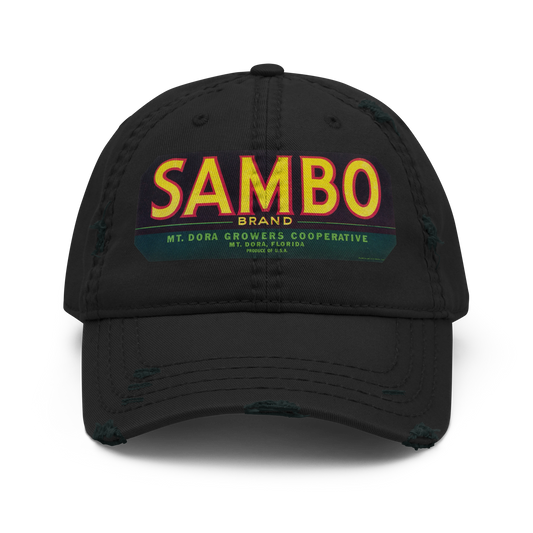 Distressed Dad Hat - Sambo Brand Produce Label, 1930-1950
