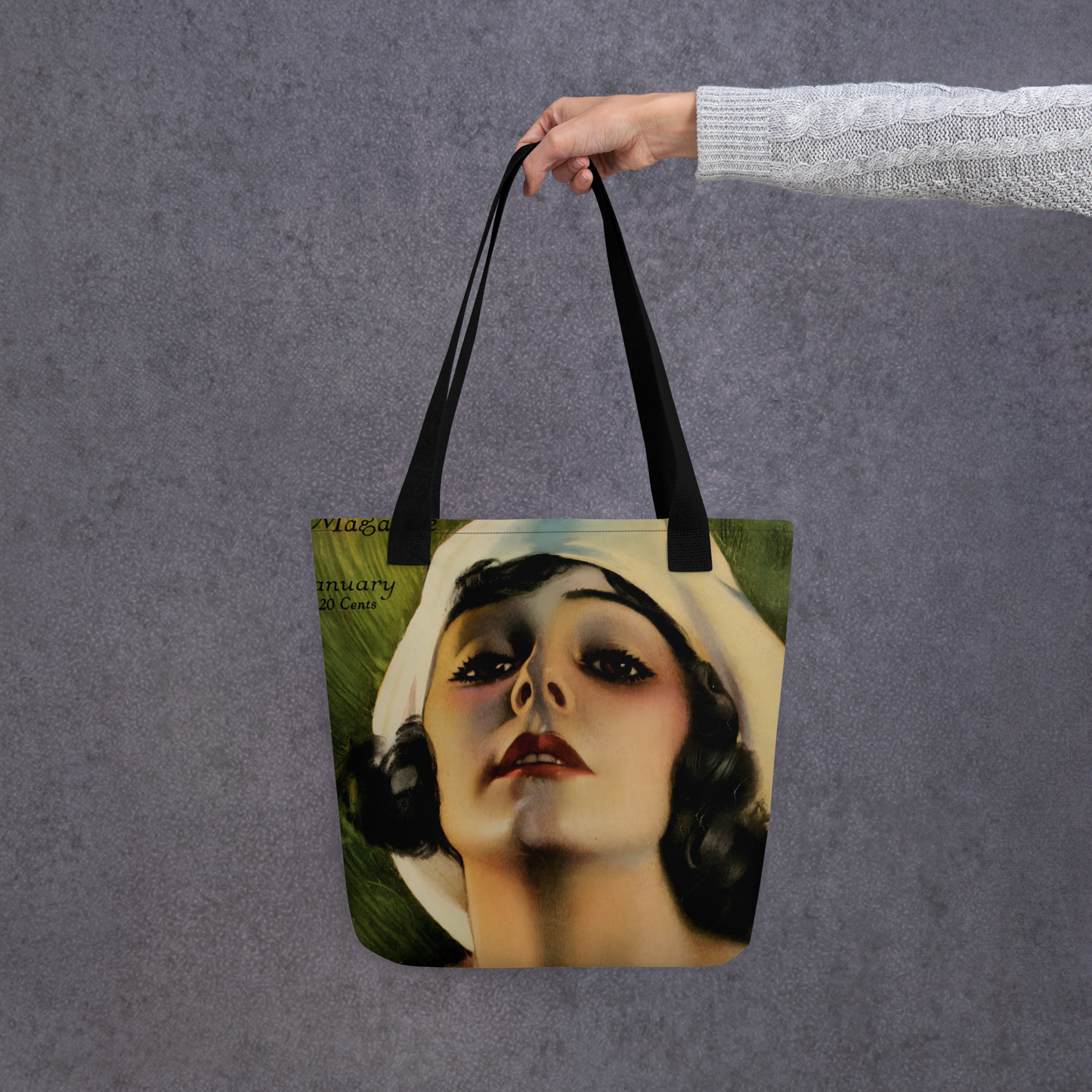 Tote bag - Norma Talmadge Photoplay January 1920 by Rolf Armstrong
