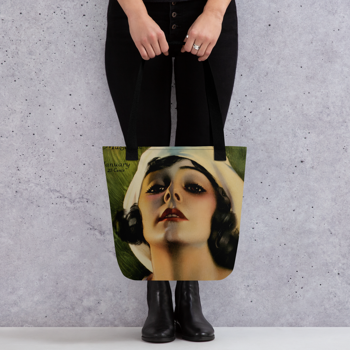 Tote bag - Norma Talmadge Photoplay January 1920 by Rolf Armstrong