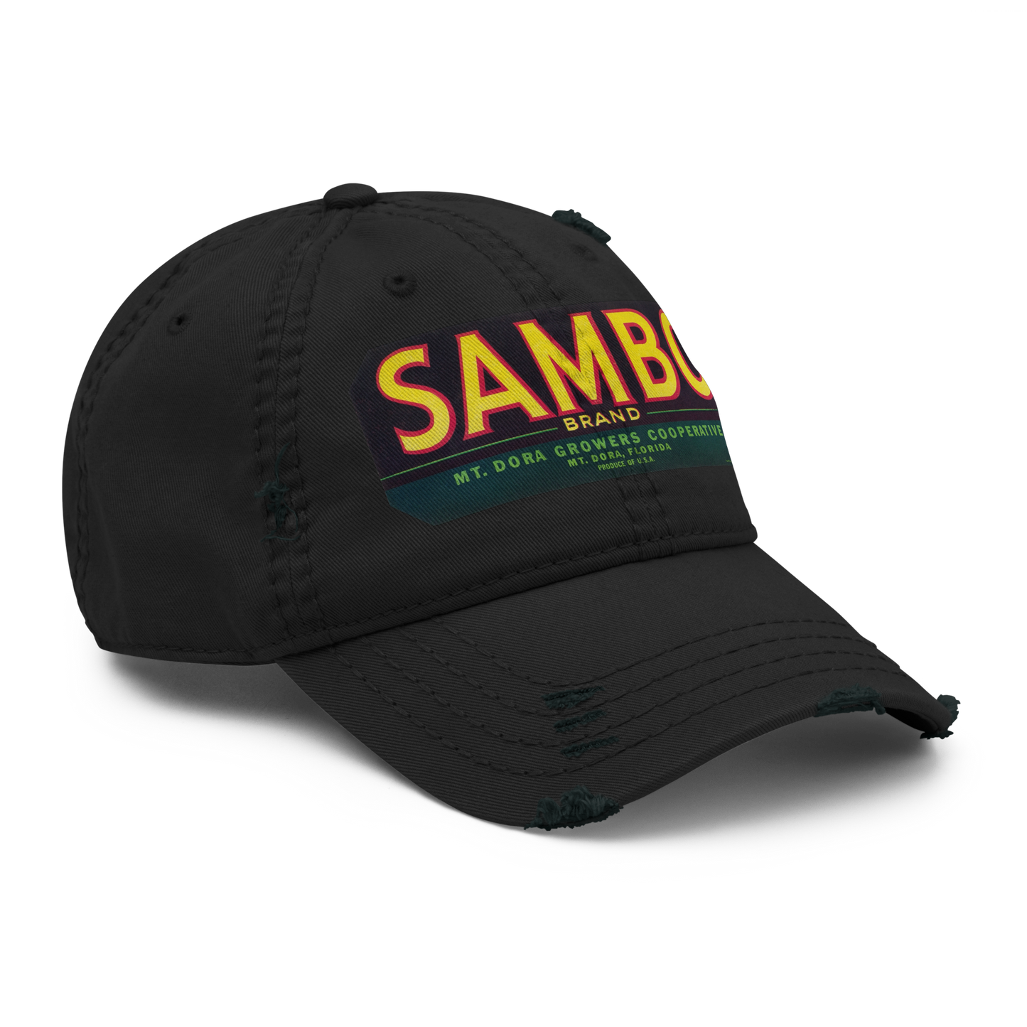Distressed Dad Hat - Sambo Brand Produce Label, 1930-1950